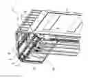Fig. 01 - Cash box with a blocking element for closing the gap between bottom container and retaining element