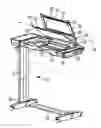 Fig. 01 - Overbed table with foldable top