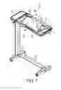 Fig. 02 - Overbed table with foldable top