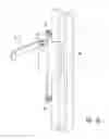 Fig. 08 - Shower caddy with shelf adjustably maounted along an elongate support member