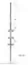Fig. 17 - Shower caddy with shelf adjustably maounted along an elongate support member