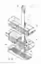 Fig. 46 - Shower caddy with shelf adjustably maounted along an elongate support member