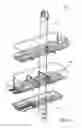 Fig. 47 - Shower caddy with shelf adjustably maounted along an elongate support member