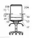 Fig. 01 - Two-part computer keyboard with office chair