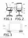Fig. 02 - Two-part computer keyboard with office chair