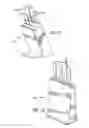 Fig. 05 - Knife block with interchangeable blade receiving caps and methods of assembling the same