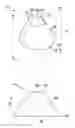 Fig. 01 - Abrasive grain containing a first face without vertices and a second face with vertices
