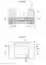 Fig. 14 - Light emitting apparatus with recessed reflective resin and protruding reflection frame