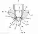 Fig. 05 - Laser nozzle having an external mobile element made of electrically insulating material and an insert made of electrically conductive material