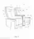 Fig. 02 - Passenger seat with drop-down armrest assembly