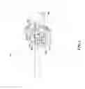 Fig. 04 - Flexible mount for coupling force actuator to caliper jaw