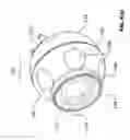 Fig. 09 - Security camera with adjustable lens aiming mechanism