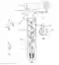 Fig. 01 - System for dense loading of catalyst into bayonet tubes for a steam reforming exchanger-reactor using removable deflectors