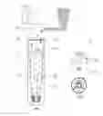 Fig. 01 - System for dense loading of catalyst into bayonet tubes for a steam reforming exchanger-reactor using flexible and removable slowing elements