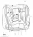 Fig. 02 - Vehicle floor lighting system having a pivotable base with light-producing assembly coupled to base
