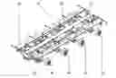 Fig. 01 - Transport vehicle with variable width and track width and at least one steering axle