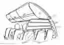 Fig. 01 - Foldable divider device for an aircraft cabin
