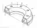 Fig. 01 - Path light and unitary gasket-reflector