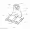 Fig. 02 - BRACKET AND FLAT PANEL ELECTRONIC PRODUCT EMPLOYING THE BRACKET