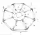 Fig. 01 - Collapsible ground plane for satcom antenna