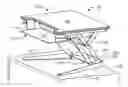 Fig. 01 - HEIGHT ADJUSTABLE DESKTOP WORK SURFACE