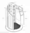 Fig. 01 - LOTION APPLICATION MACHINE AND REPLACEABLE CARTRIDGE USED WITH THE MACHINE