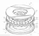 Fig. 01 - Double row tapered roller thrust bearing for improved loading capacity
