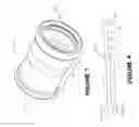 Fig. 02 - Coupling for joining ductile iron and plastic pipes