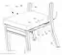 Fig. 01 - Chair with extendable and retractable ganging system