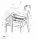 Fig. 06 - Chair with extendable and retractable ganging system