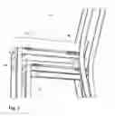 Fig. 08 - Chair with extendable and retractable ganging system