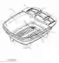 Fig. 02 - Collapsible dish drainer