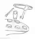 Fig. 01 - Securing device for golf having removable studs