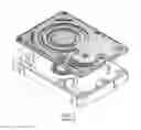 Fig. 02 - Hard disk drive cover with differential inner and outer surface roughness