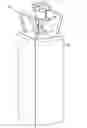 Fig. 01 - Rectangular parallelepiped fluid storage and dispensing vessel