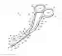 Fig. 01 - Scissors for accessing an acute angle between sewn layers of material