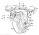 Fig. 01 - Convertible caster assembly