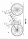 Fig. 10 - Adjustable bicycle frame for the change in the riding modes