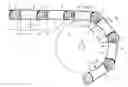 Fig. 01 - Conveying system, and use of a chamber extending inwardly with respect to a plastic module in a conveying system