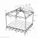 Fig. 01 - BUNGALOW CAPABLE OF BEING EASILY INSTALLED AND DISASSEMBLED