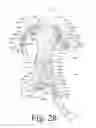 Fig. 28 - Motion recognition clothing [TM] with flexible electromagnetic, light, or sonic energy pathways
