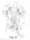 Fig. 31 - Motion recognition clothing [TM] with flexible electromagnetic, light, or sonic energy pathways