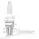 Fig. 01 - Method of applying a coating to a spark plug insulator