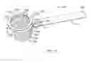 Fig. 07 - Device for holding a beverage container and plate