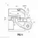 Fig. 12 - Inkjet printer with fan and port selectively blowing outside or recirculated air