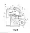 Fig. 17 - Inkjet printer with fan and port selectively blowing outside or recirculated air