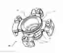 Fig. 01 - MAIN BEARING HOUSING, DYNAMIC SCROLL COMPONENT AND SCROLL COMPRESSOR