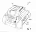 Fig. 02 - Hand-held power tool rechargeable battery having molded housing projection