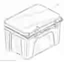 Fig. 01 - Insulating container and latching mechanism