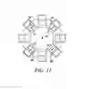 Fig. 10 - System and method of estimating true bearings of radio frequency identification (RFID) tags associated with items located directly underneath an overhead antenna array in a controlled area